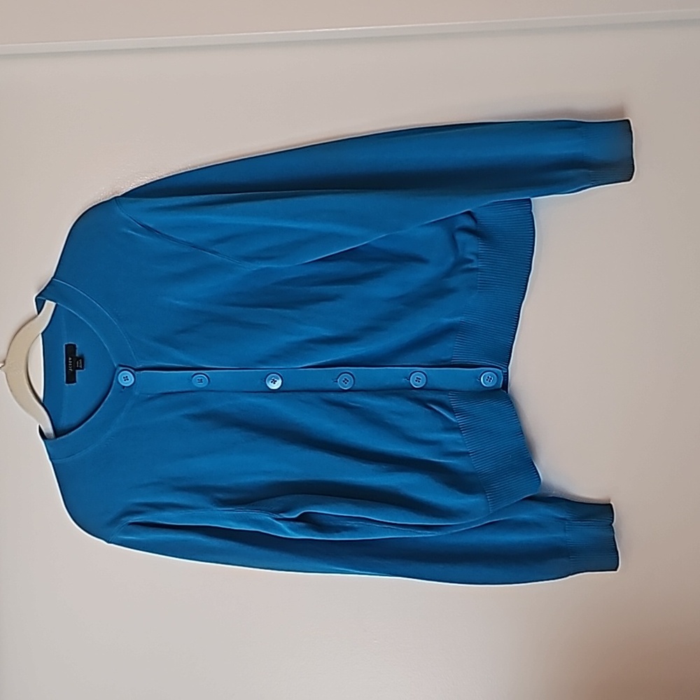 J Crew blue/turquoise cardigan